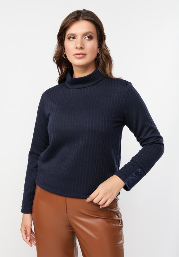 Водолазка с декором на рукавах шир.  580, рис. 20