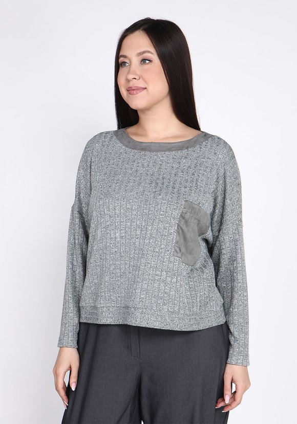 Джемпер с нагрудным карманом шир.  580, рис. 5