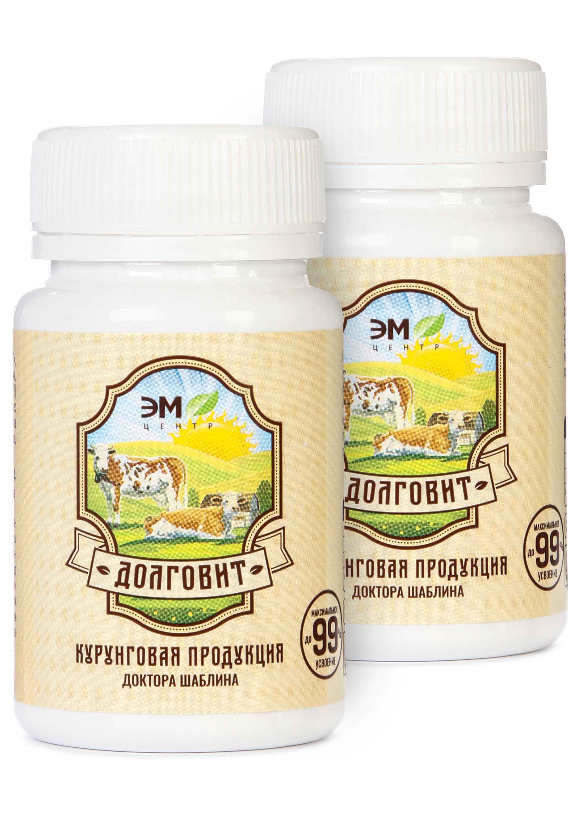 Продукт кисломолочный Долговит, 2 шт.