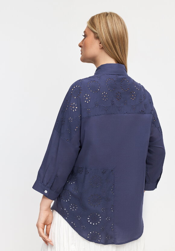 Блуза с вышивкой Ришелье шир.  580, рис. 9