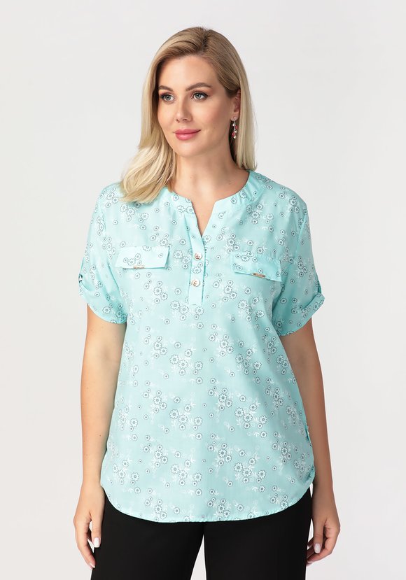 Блуза Геометрическая красота шир.  580, рис. 11