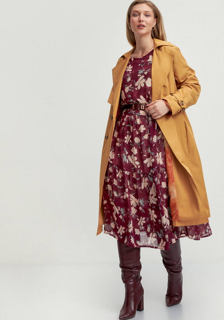 Платье свободного кроя с принтом цветок шир.  750, рис. 32