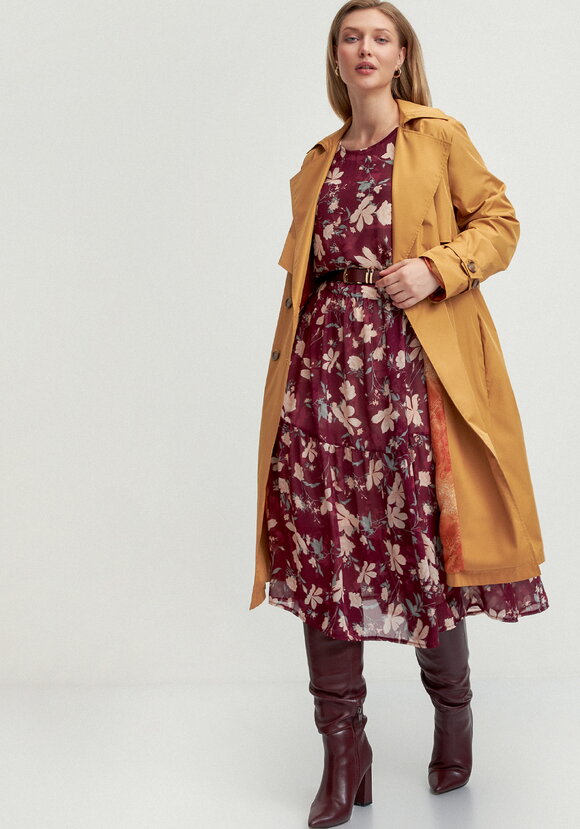 Платье свободного кроя с принтом цветок шир.  580, рис. 32