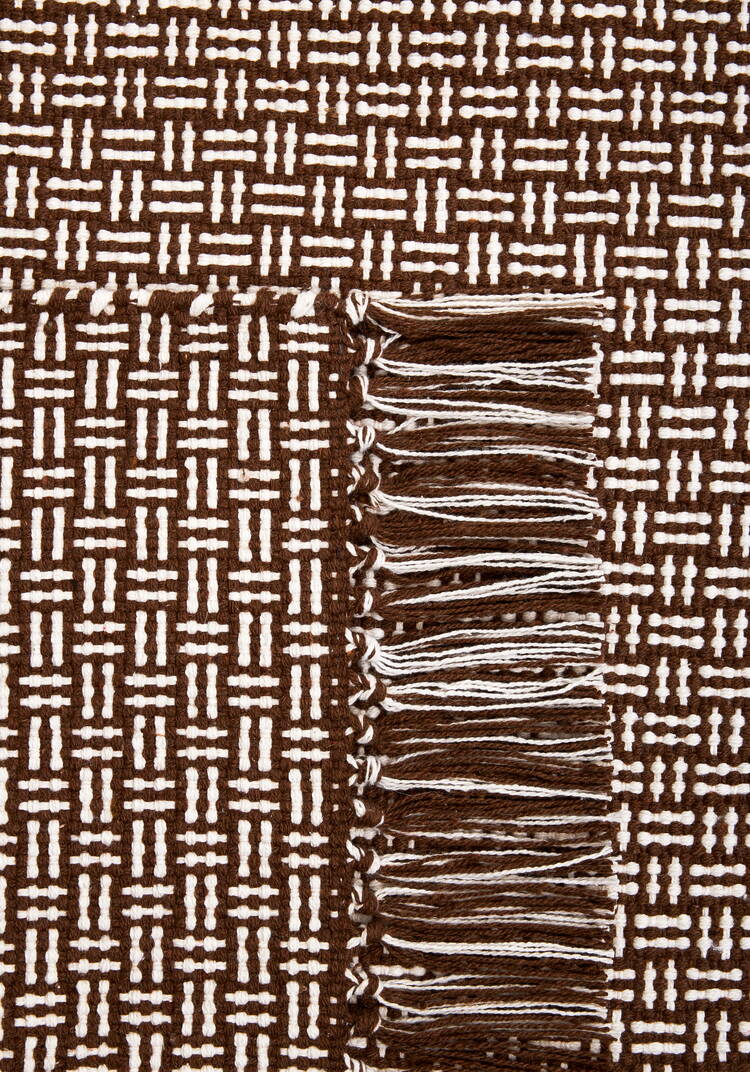 Коврик из хлопка с бахромой шир.  750, рис. 4