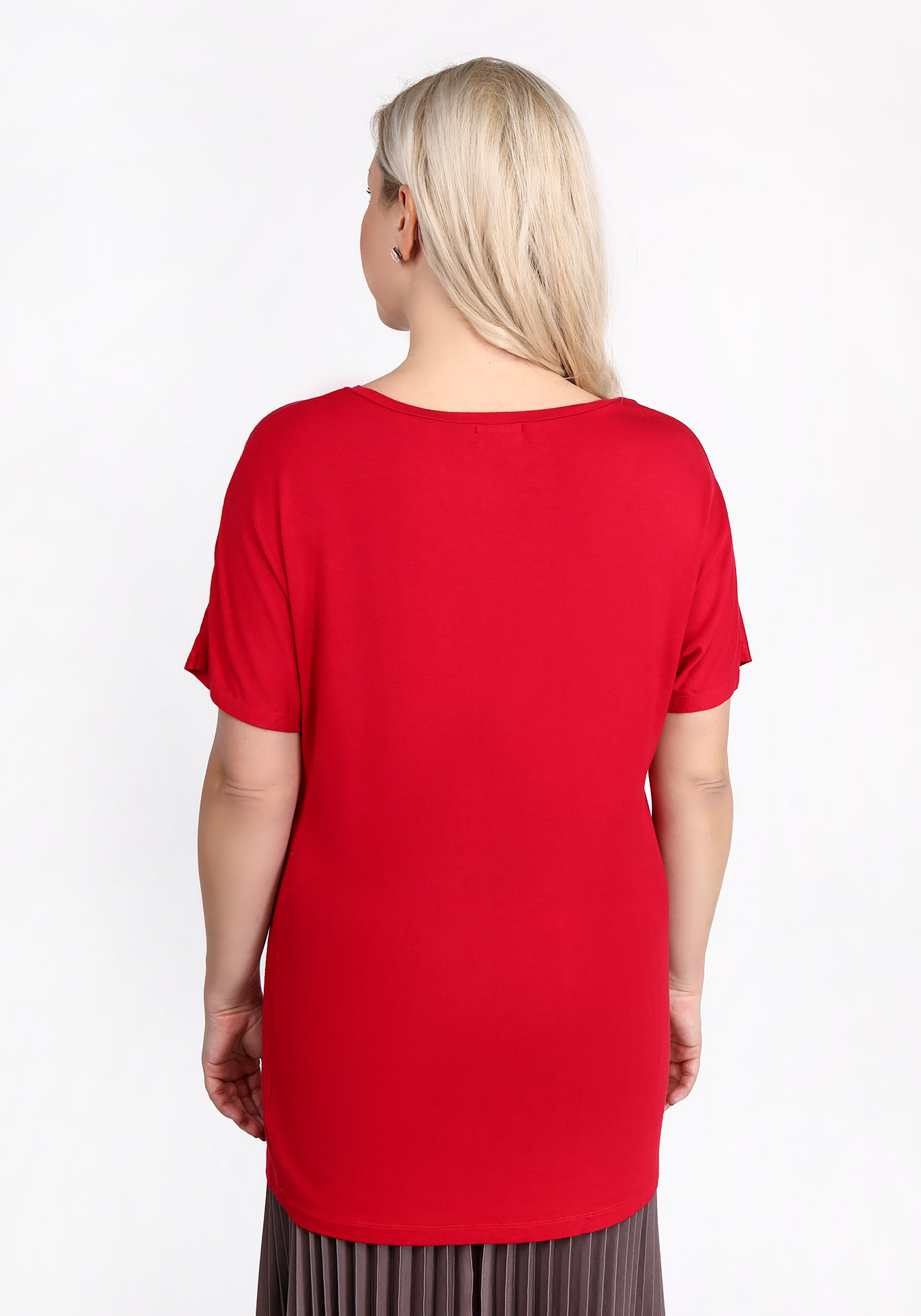 Блуза «Теодора» Bianka Modeno, размер 48, цвет красный - фото 2