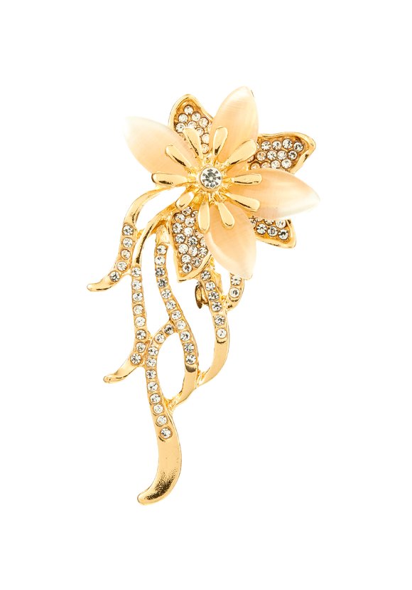 Брошь Прекрасный цветок шир.  580, рис. 3