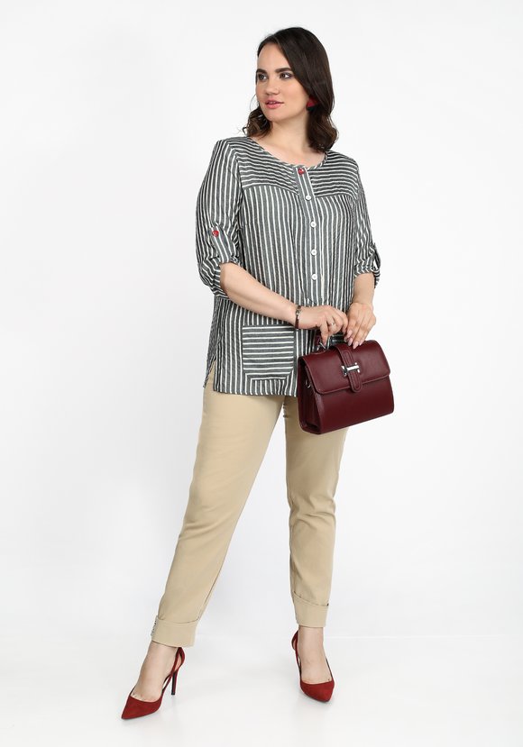 Блуза Стильная леди шир.  580, рис. 3