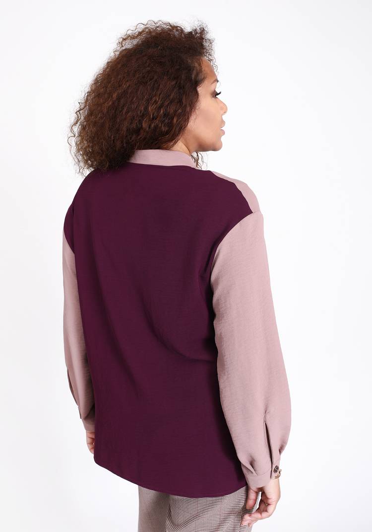 Блуза на пуговицах с боковыми разрезами шир.  750, рис. 6