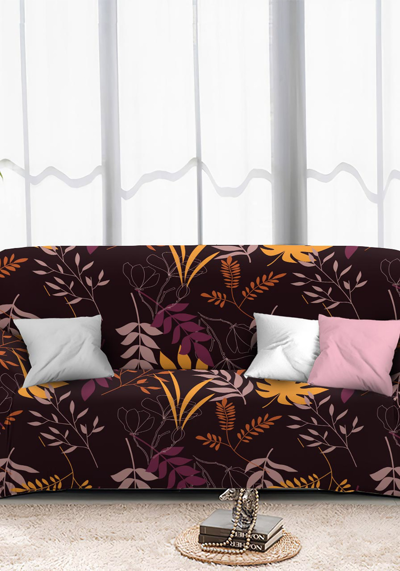 Чехол эластичный для дивана Аристократ готовый высококачественный чехол для дивана с полным покрытием простой эластичный чехол для дивана в гостиную с наволочкой