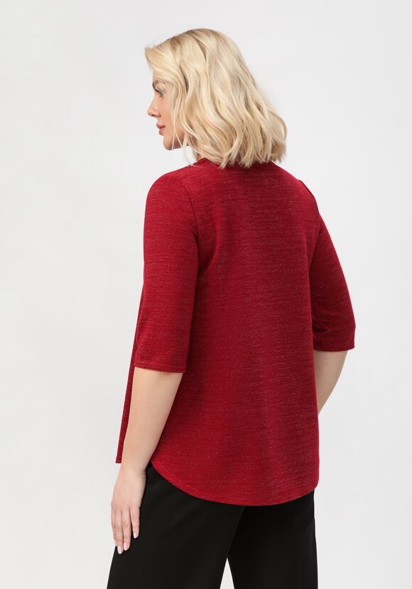 Блуза с декором из страз по горловине шир.  580, рис. 3