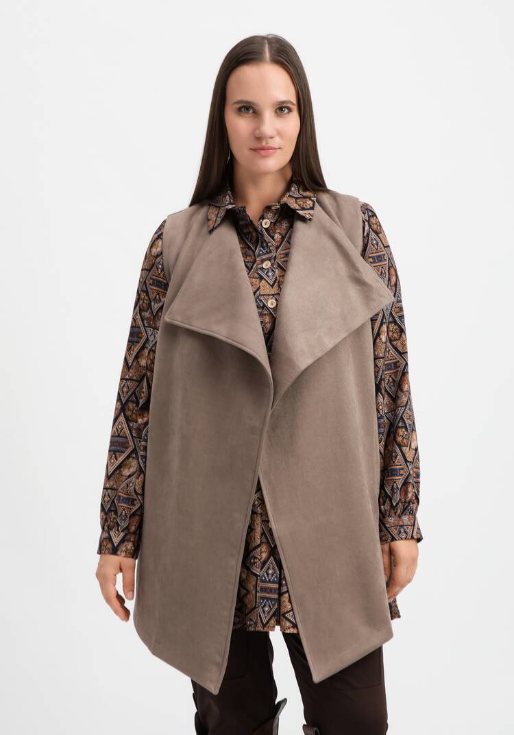 Жилет оверсайз с воротом апаш шир.  750, рис. 23