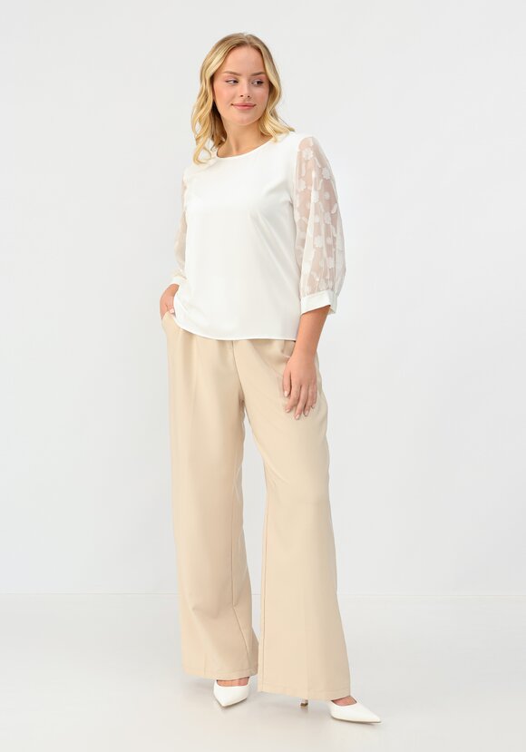 Блуза с шифоновыми рукавами 3 / 4 шир.  580, рис. 2