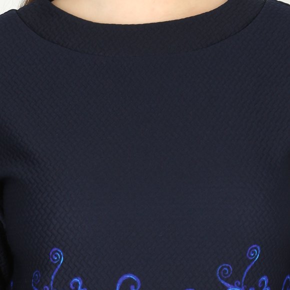 Платье с рукавом 3/4 и узором шир.  580, рис. 13