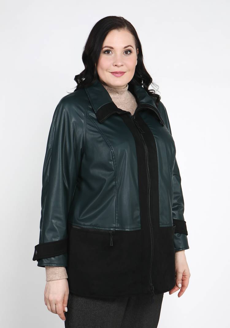 Куртка из экокожи на молнии шир.  750, рис. 18