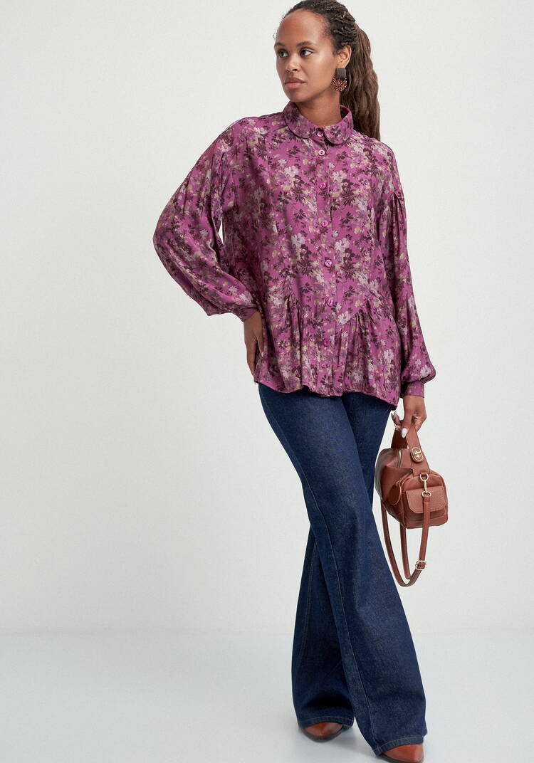 Блуза со сборкой в рельефах шир.  750, рис. 7