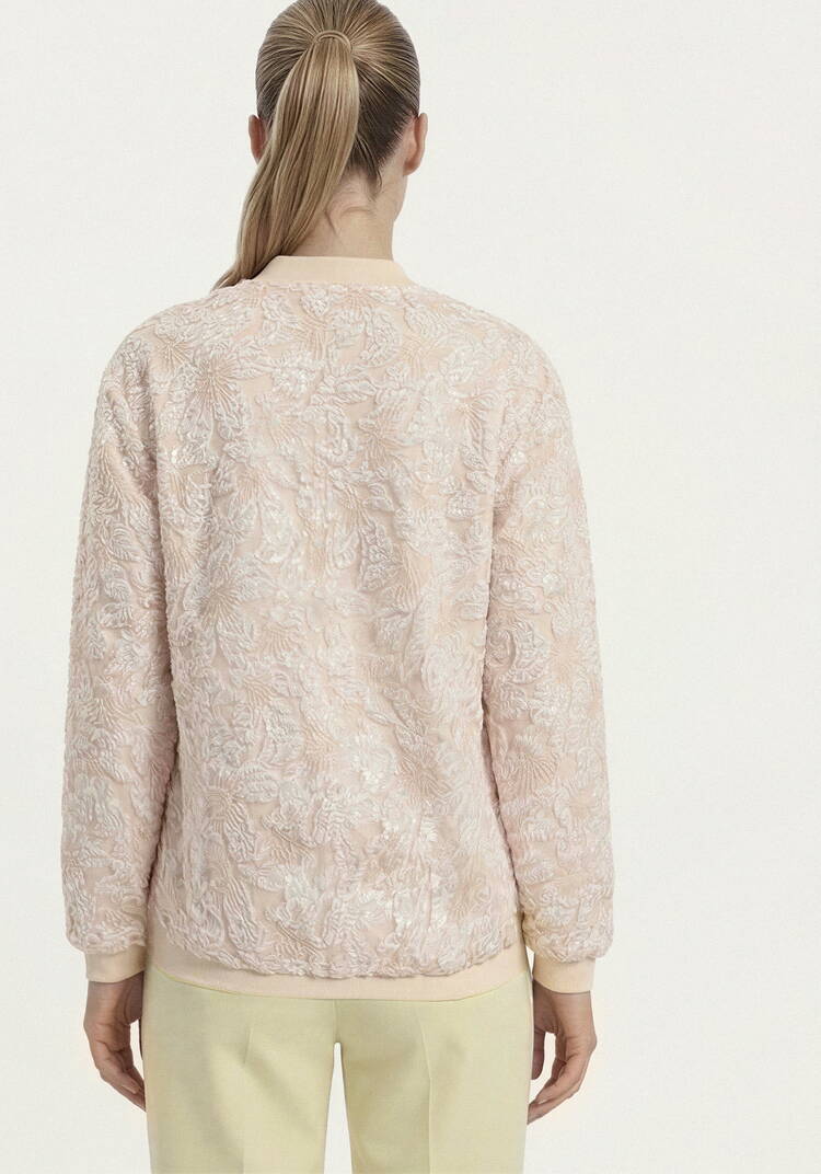 Бомбер из ткани с жаккардовым узором шир.  750, рис. 20