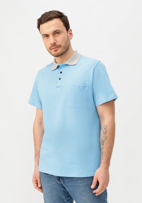 Футболка поло мужская шир.  580, рис. 1