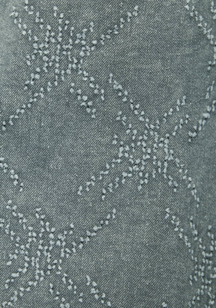 Джинсы с фактурным узором шир.  750, рис. 10