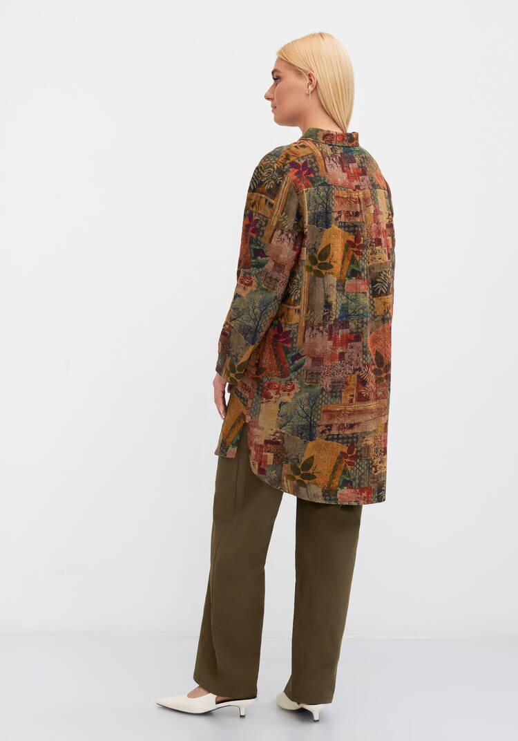 Рубашка женская, удлиненная Илона шир.  750, рис. 10