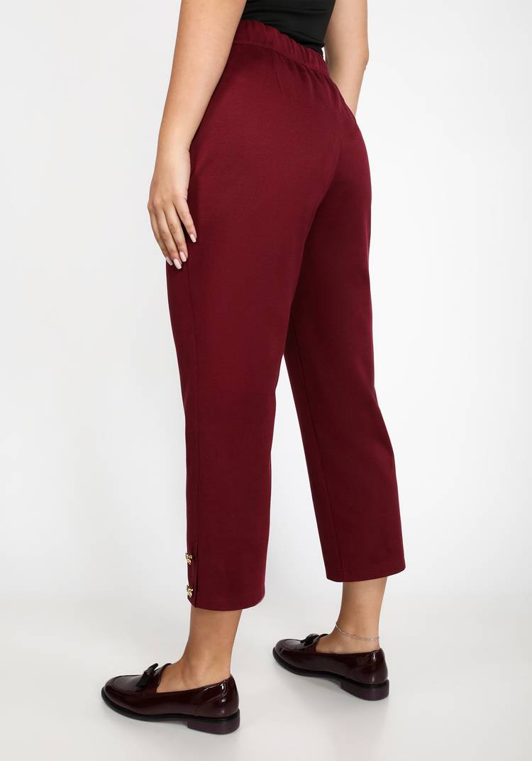 Брюки с декоративными пуговицами и карманами шир.  750, рис. 3