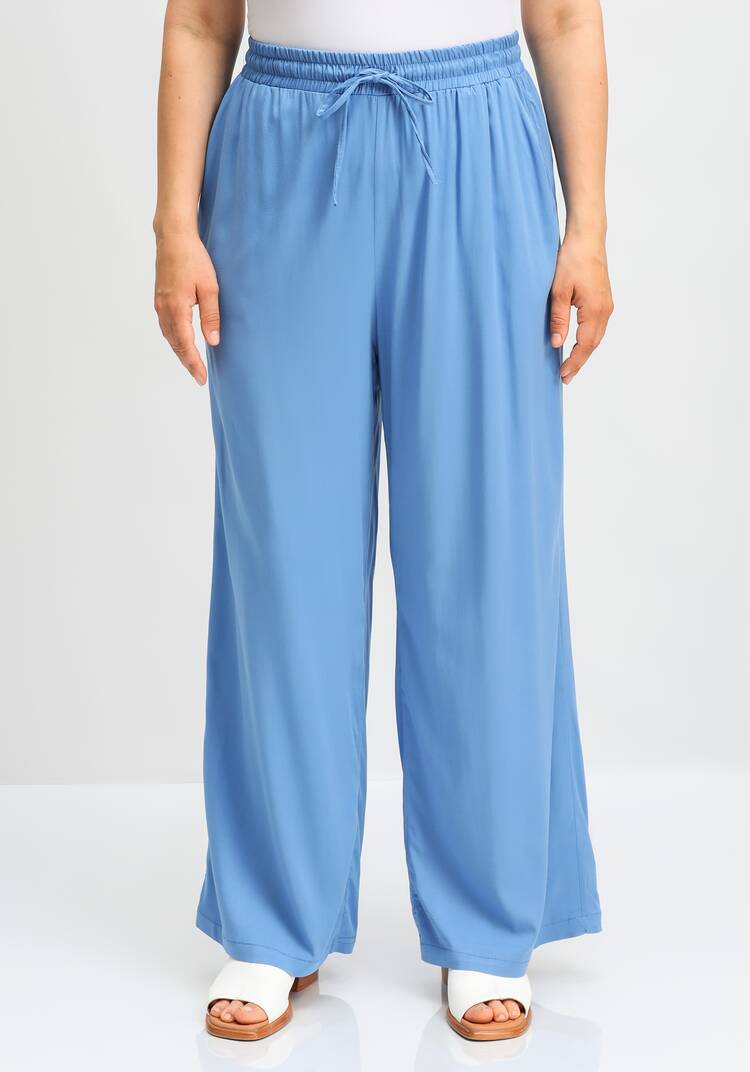 Брюки палаццо с резинкой на поясе шир.  750, рис. 12