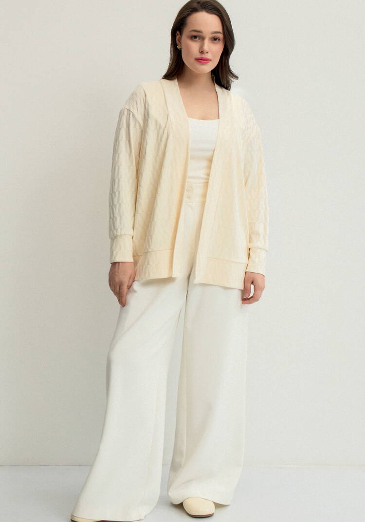 Кардиган с фактурным рисунком шир.  750, рис. 9