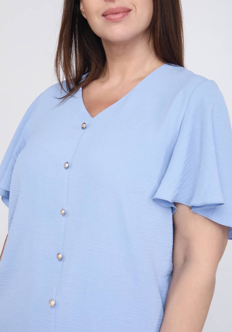 Блуза с широким рукавом прямого силуэта шир.  750, рис. 11