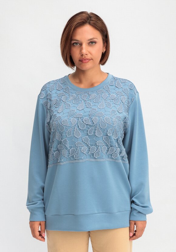 Свитшот с ажурным декором шир.  580, рис. 27