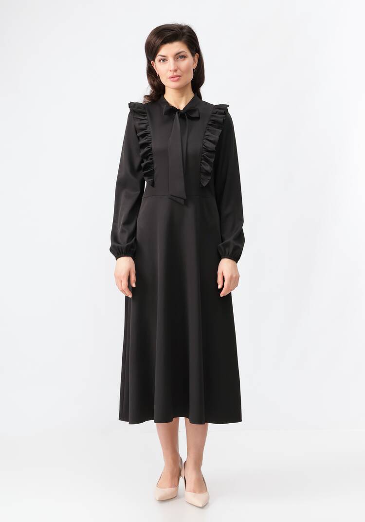 Платье с бантом свободного кроя шир.  750, рис. 14