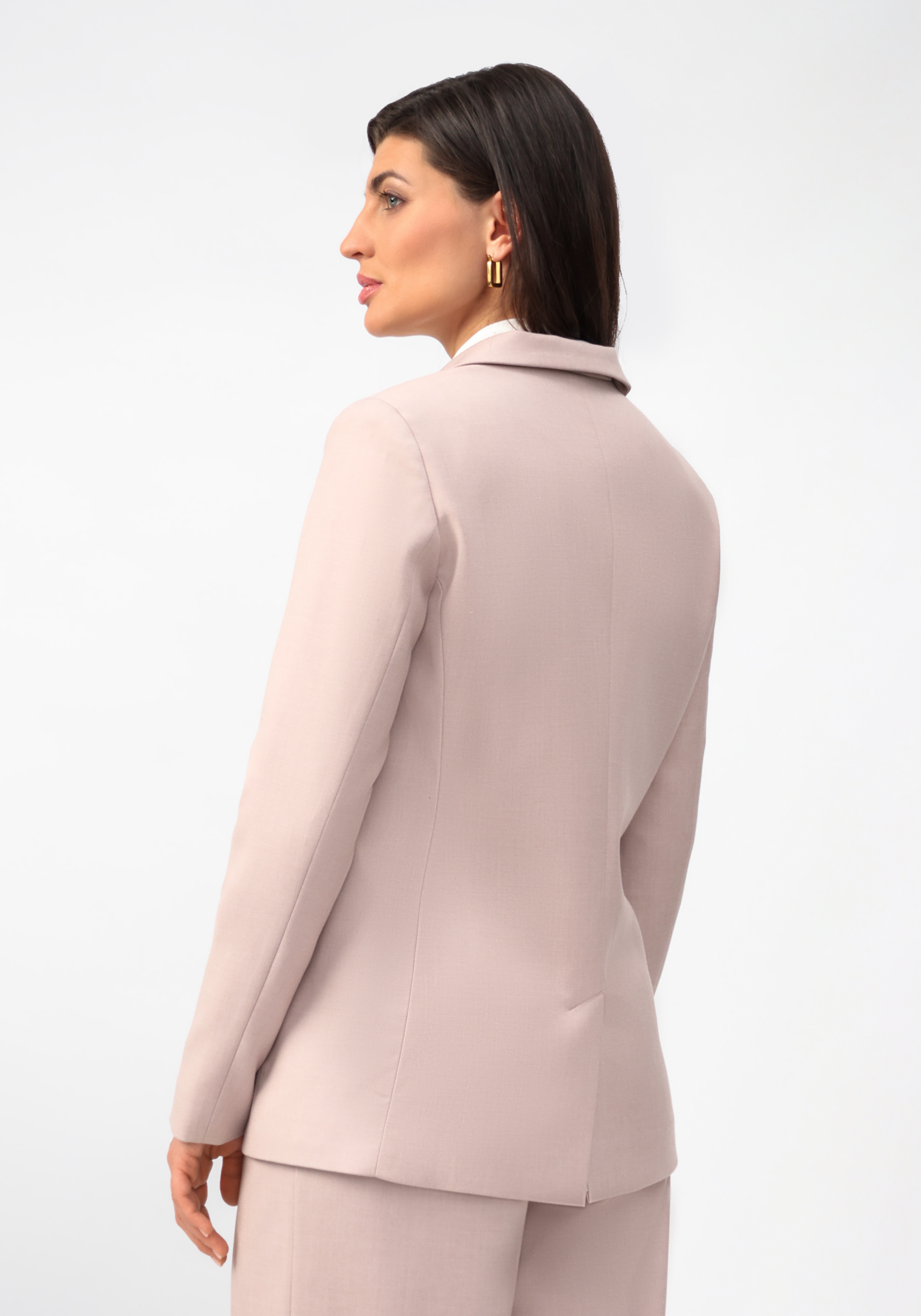 Пиджак на подкладке однобортный Vivienne Mare, цвет бежевый, размер 58 - фото 3