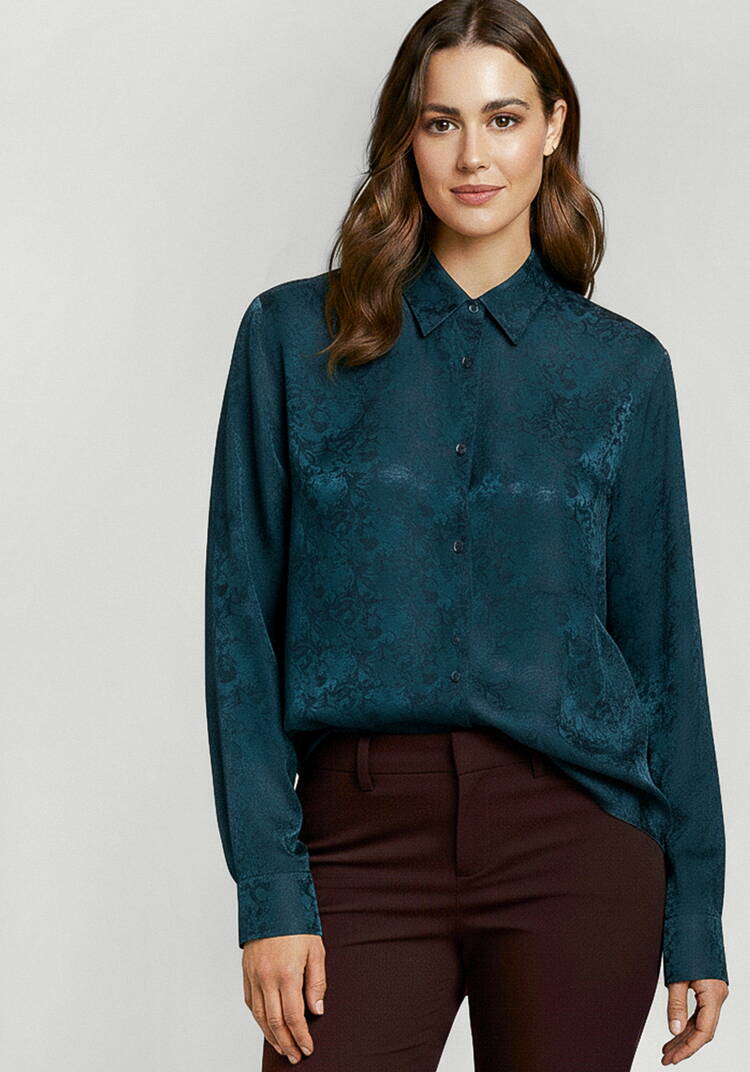 Блуза с жаккардовым узором шир.  750, рис. 4