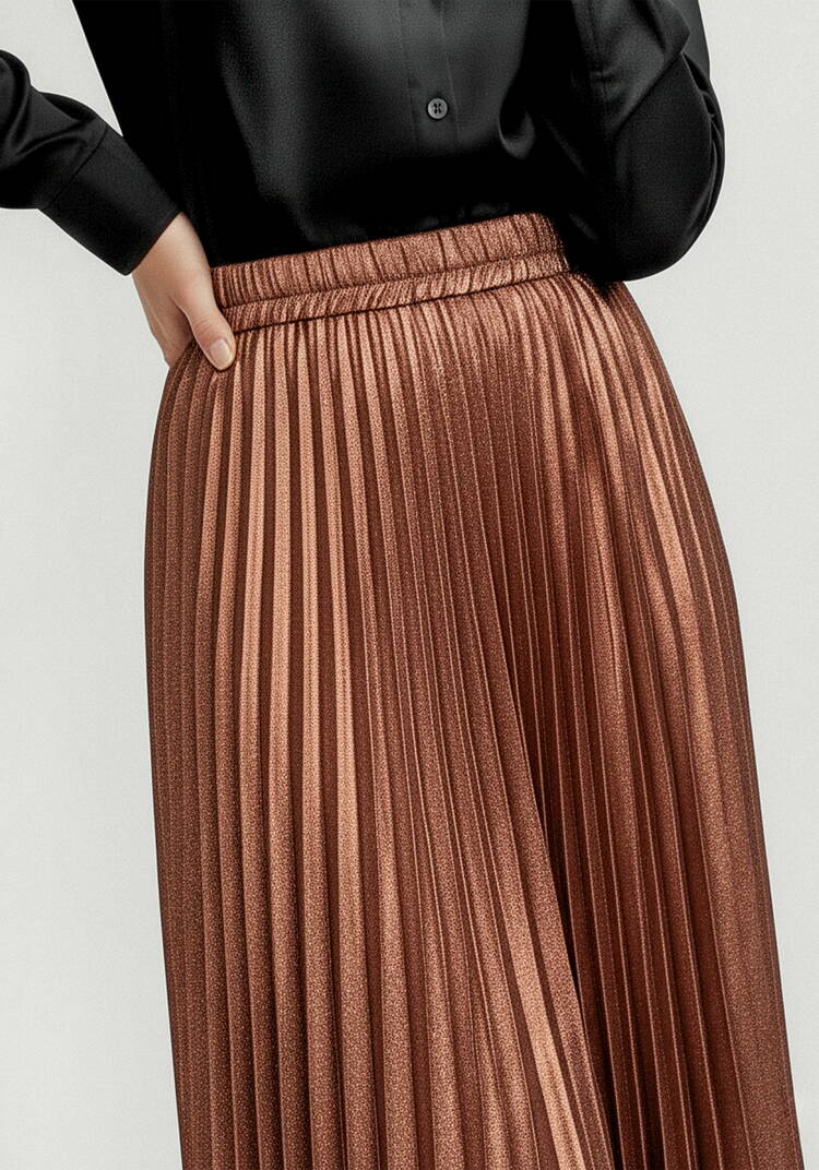 Юбка гофре с блестящим напылением шир.  750, рис. 5