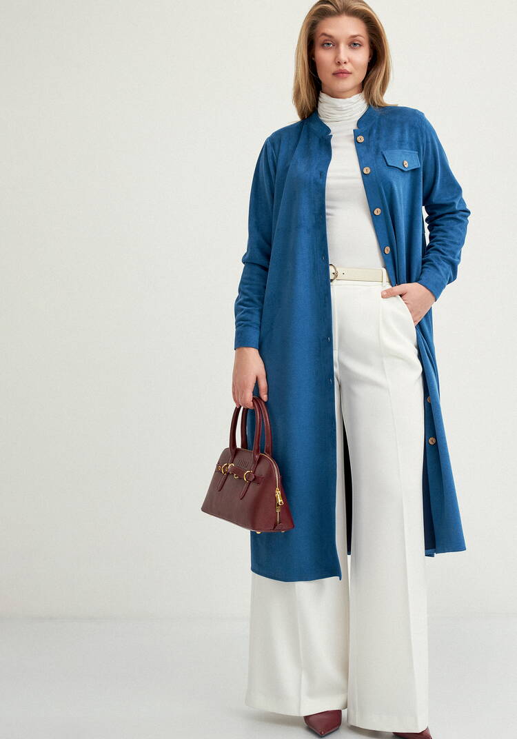 Платье-рубашка с плиссированной спинкой шир.  750, рис. 18