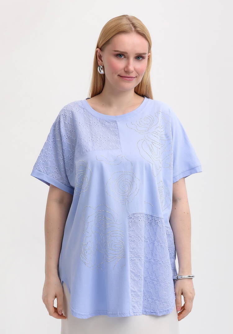 Футболка с рисунком из страз шир.  750, рис. 9