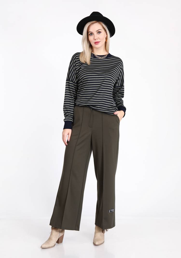 Джемпер с манжетами из рибаны шир.  750, рис. 11