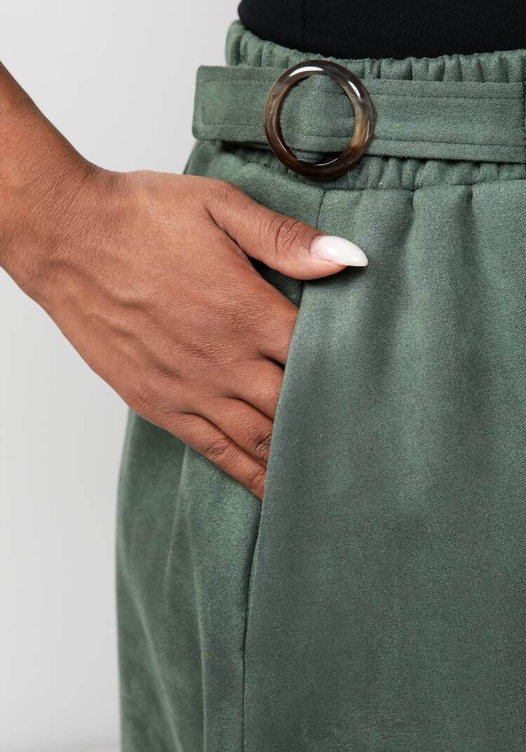 Юбка из экозамши А-силуэта шир.  750, рис. 5