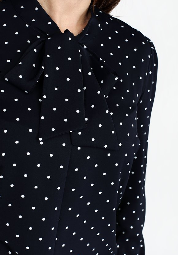 Блуза с завязками бант шир.  580, рис. 4