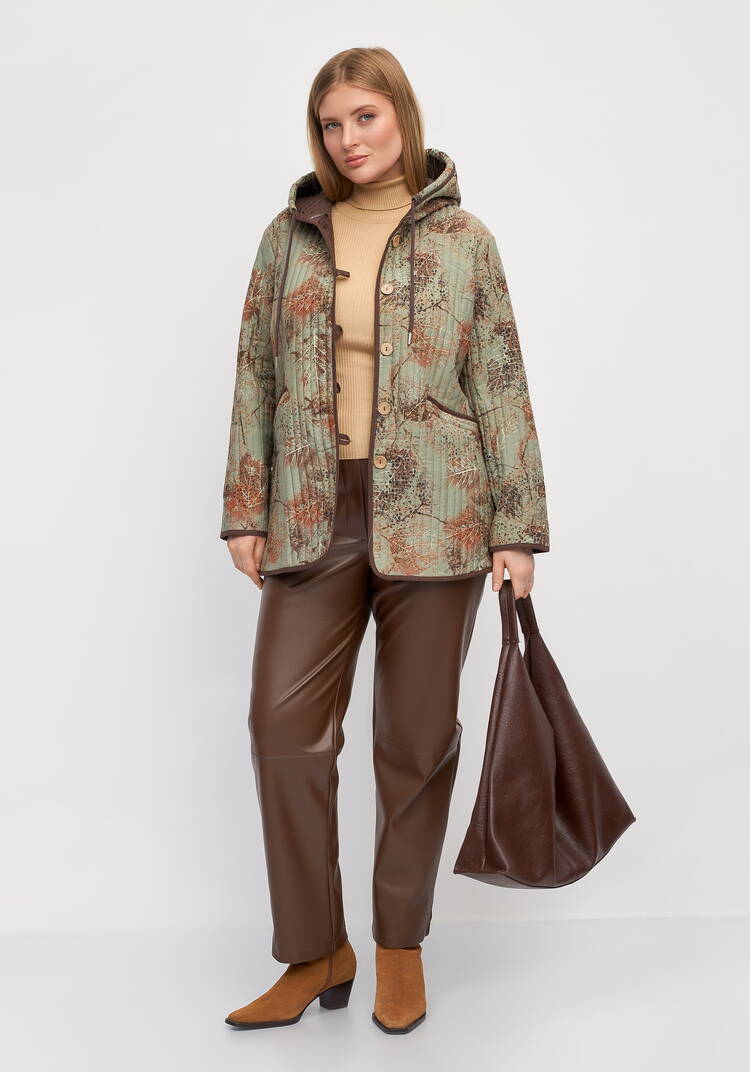 Куртка с принтом стеганная шир.  750, рис. 2