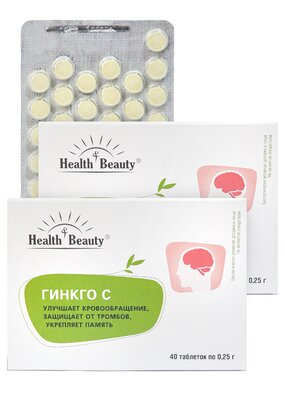 Комплекс с витамином С Гинкго Билоба, 2 шт.