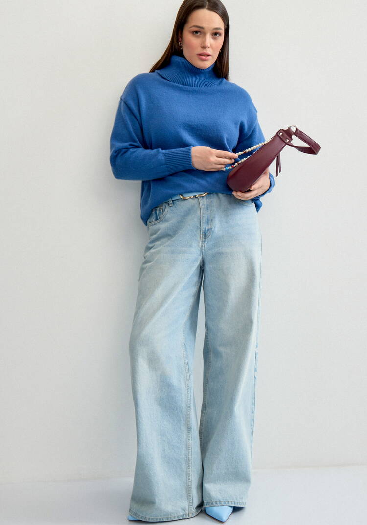 Свитер с объемным воротом шир.  750, рис. 25