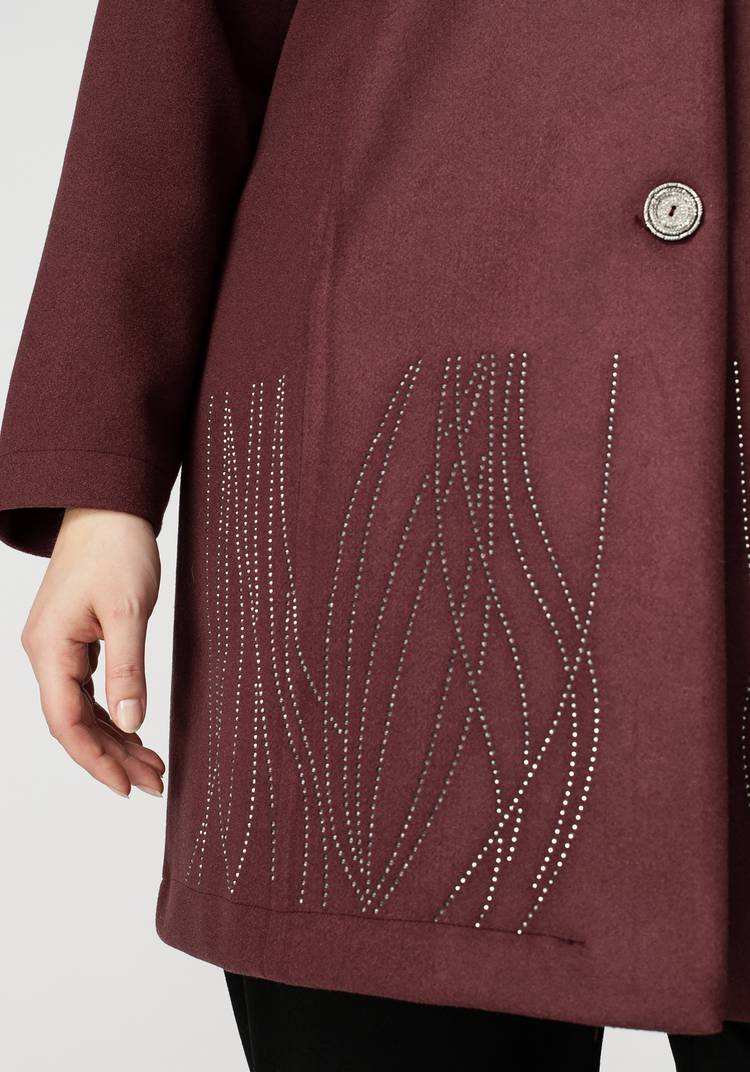 Полупальто Адель с рельефами шир.  750, рис. 6