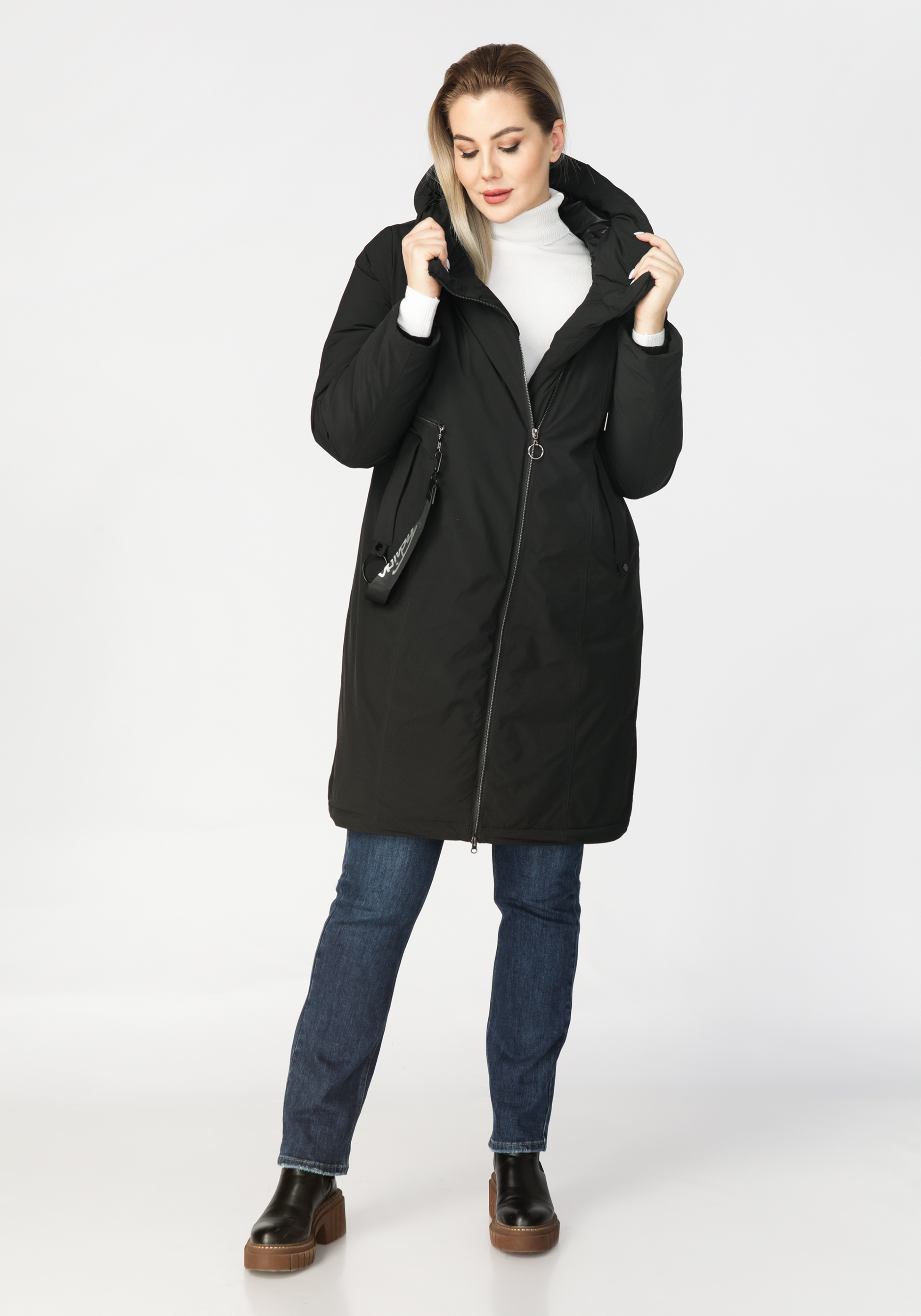 Куртка женская «Дилара», цвет черный, размер 48 - фото 6