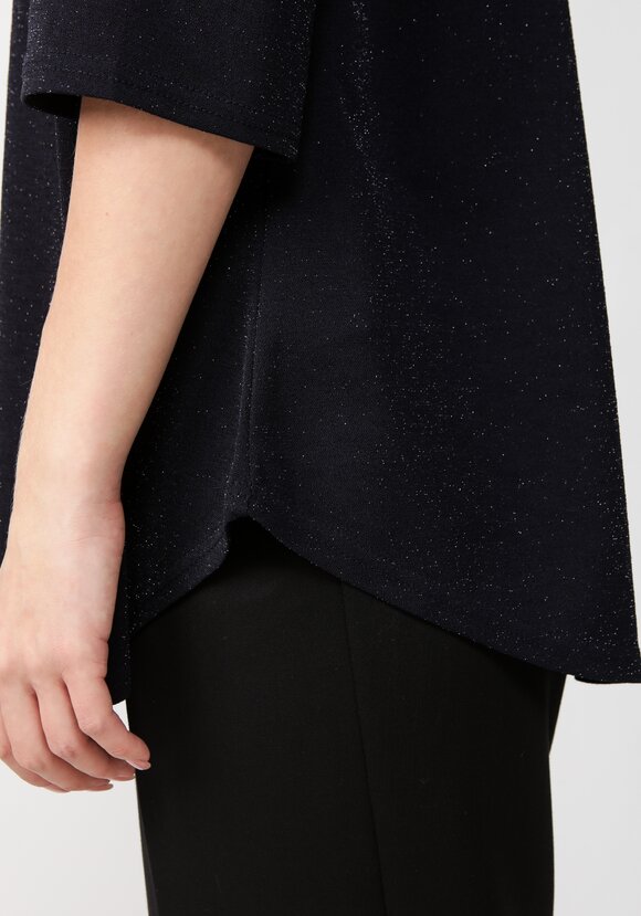 Блуза с метанитью и декором на груди шир.  580, рис. 6