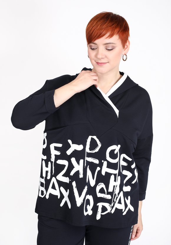 Свитшот Танец букв шир.  580, рис. 9