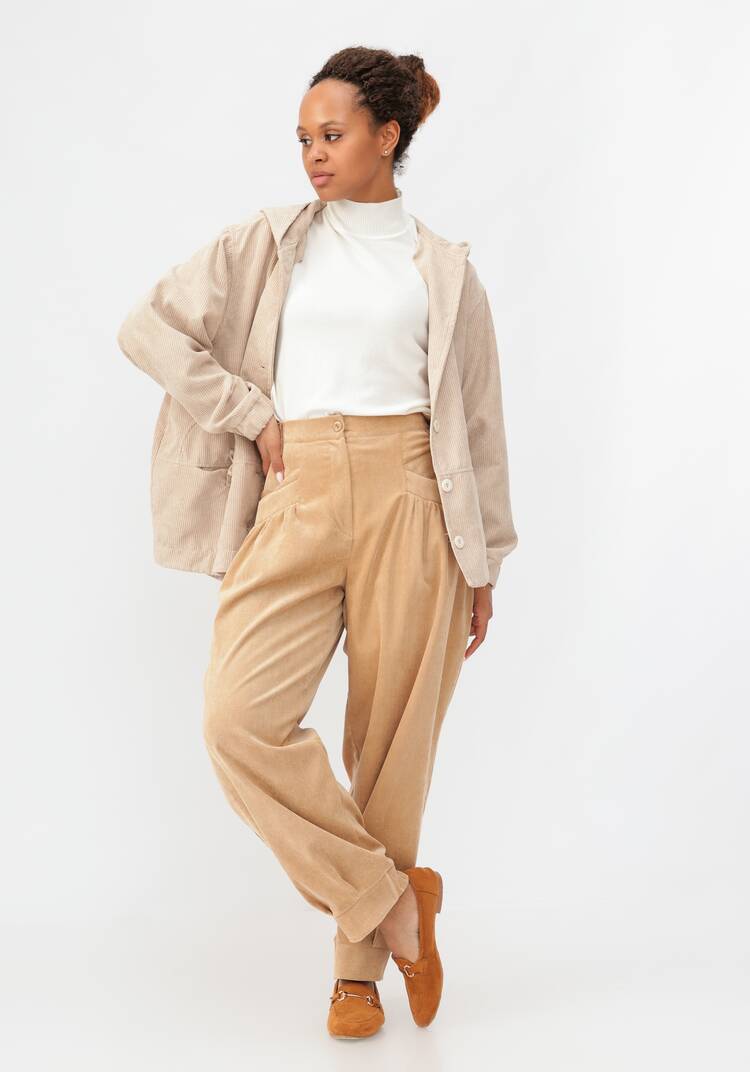 Брюки бананы с манжетами по низу шир.  750, рис. 13