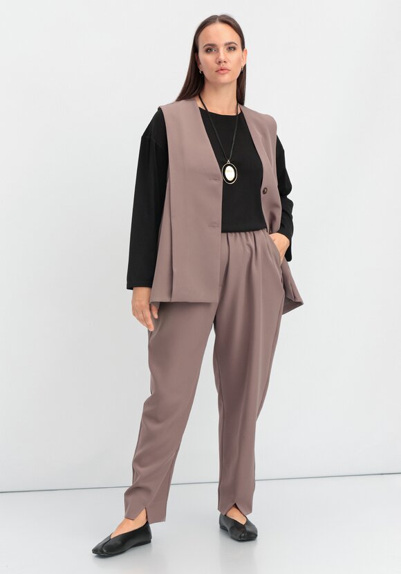 Брюки-бананы с разрезами шир.  580, рис. 15