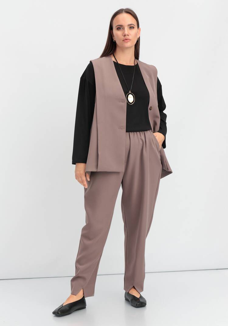 Брюки-бананы с разрезами шир.  750, рис. 15