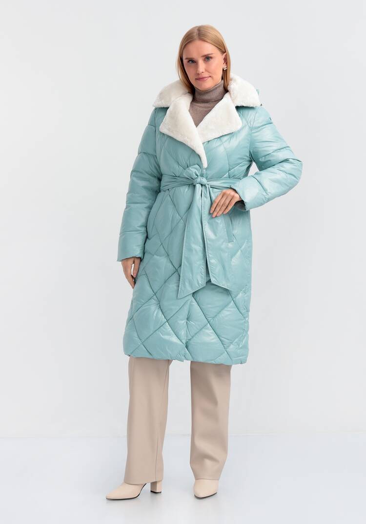 Пуховик со съемным капюшоном Адель шир.  750, рис. 7