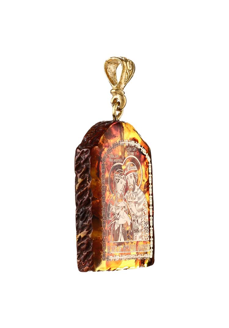 Подвеска-иконка из янтаря шир.  750, рис. 4