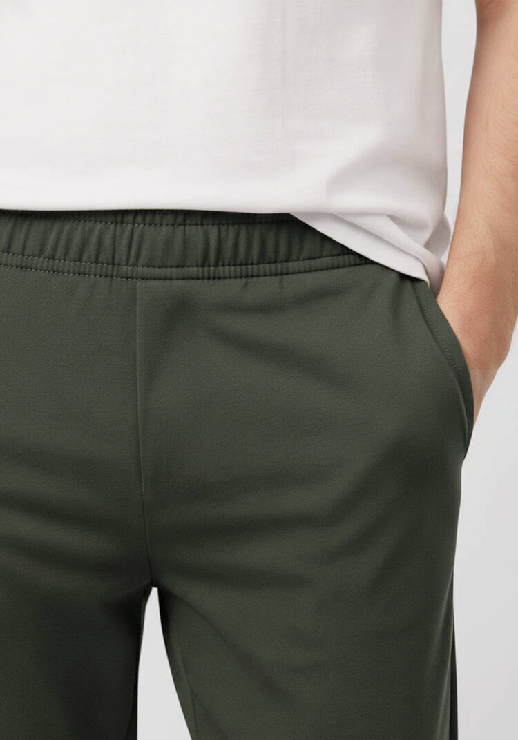 Брюки с цельнокроеным поясом на резинке шир.  750, рис. 5